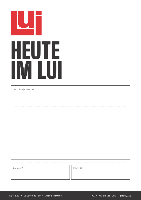 Vorschau Heute im Lui
